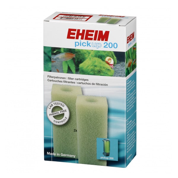 2 mousses filtrantes blanches : filtre Eheim PickUp 200