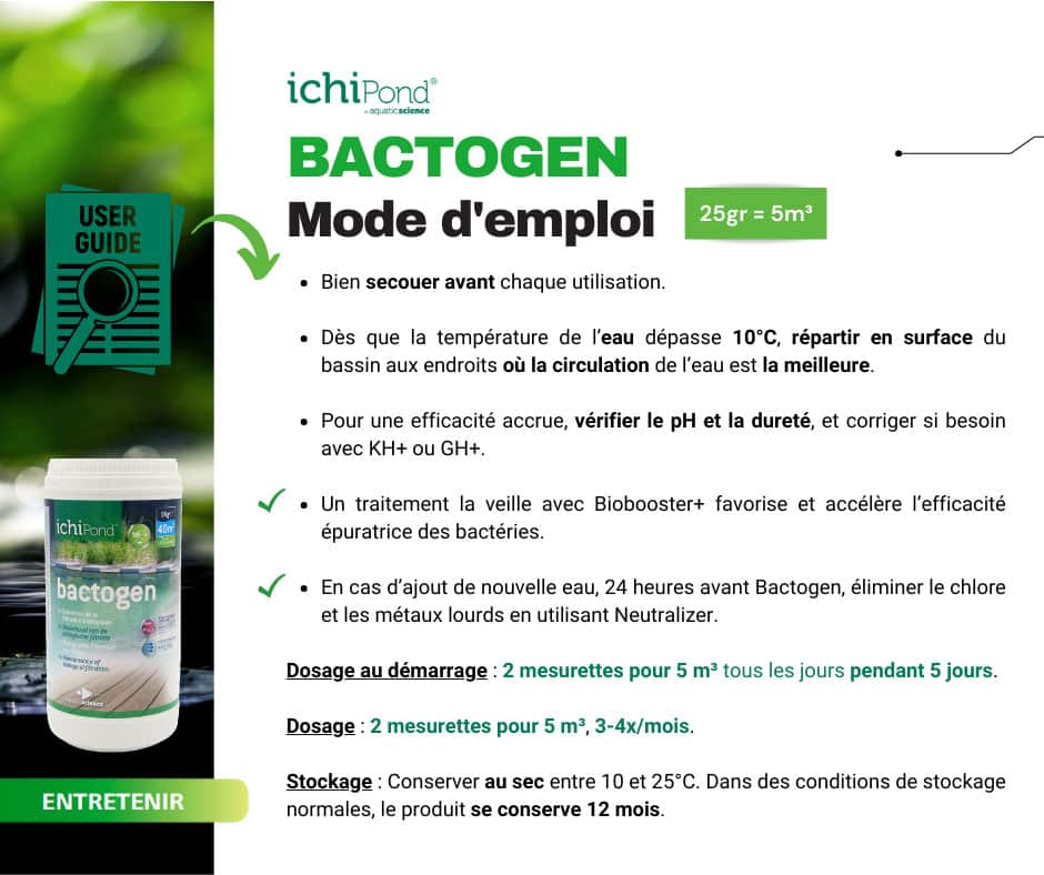 Aquatic Science Bactogen 3000 – Bactéries pour bassin jusqu’à 3000L – Image 3