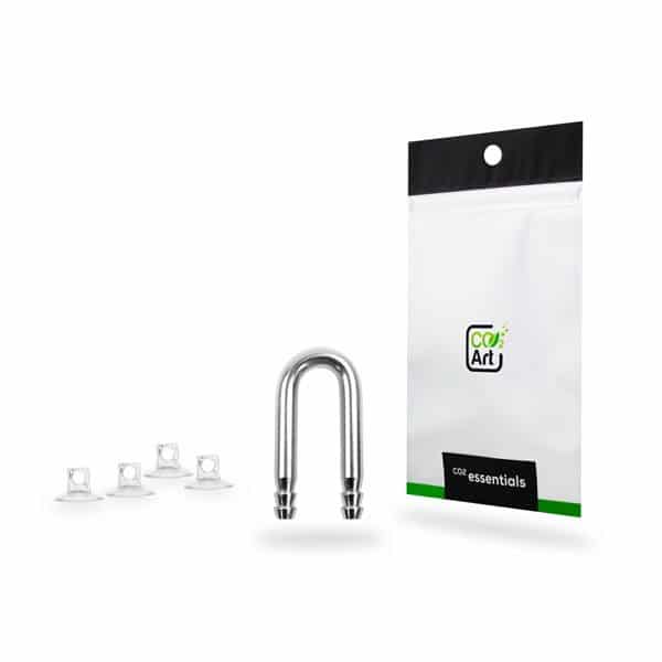 Co2Art Connecteur de tube U-Bend + 4 ventouses