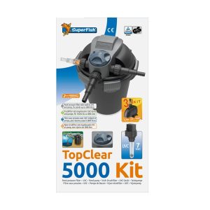 Superfish Top Clear Kit 5000 – Filtre + UV + pompe pour bassin