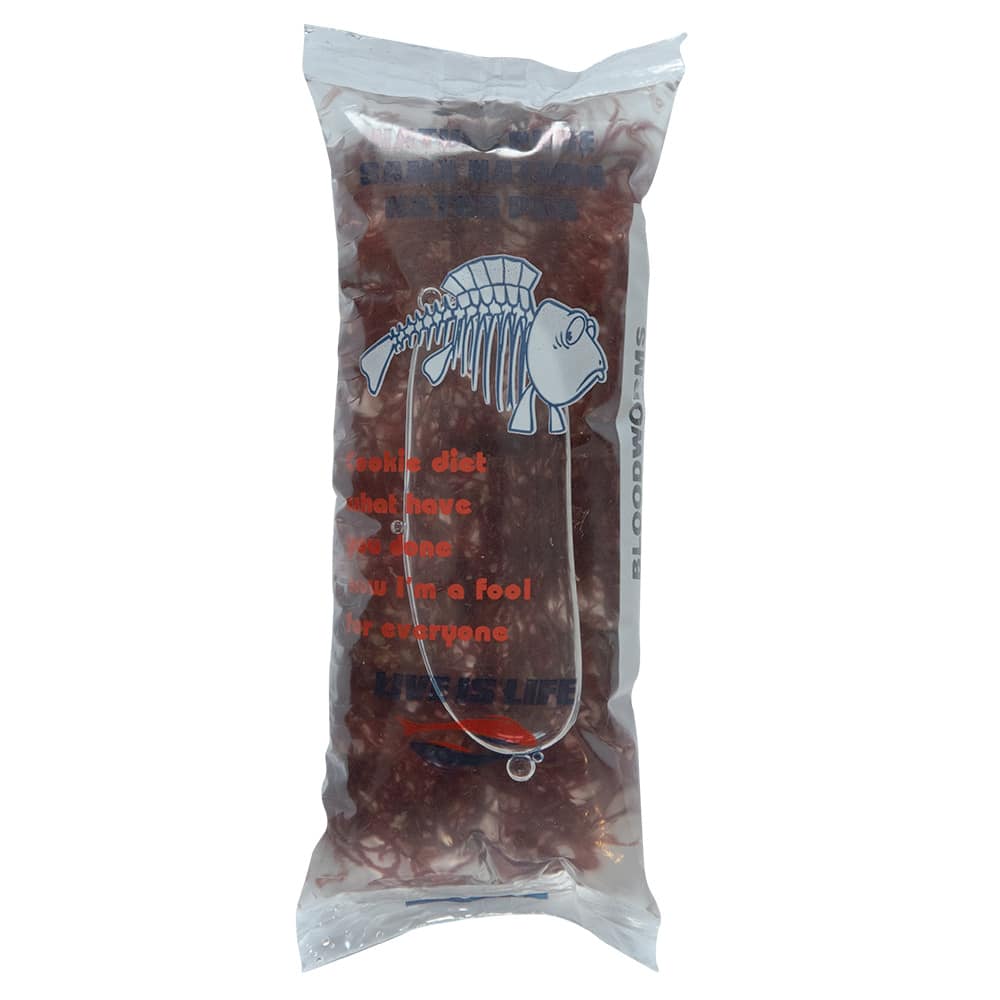 Vers de vase rouges 90ml – Nourriture vivante en sachet