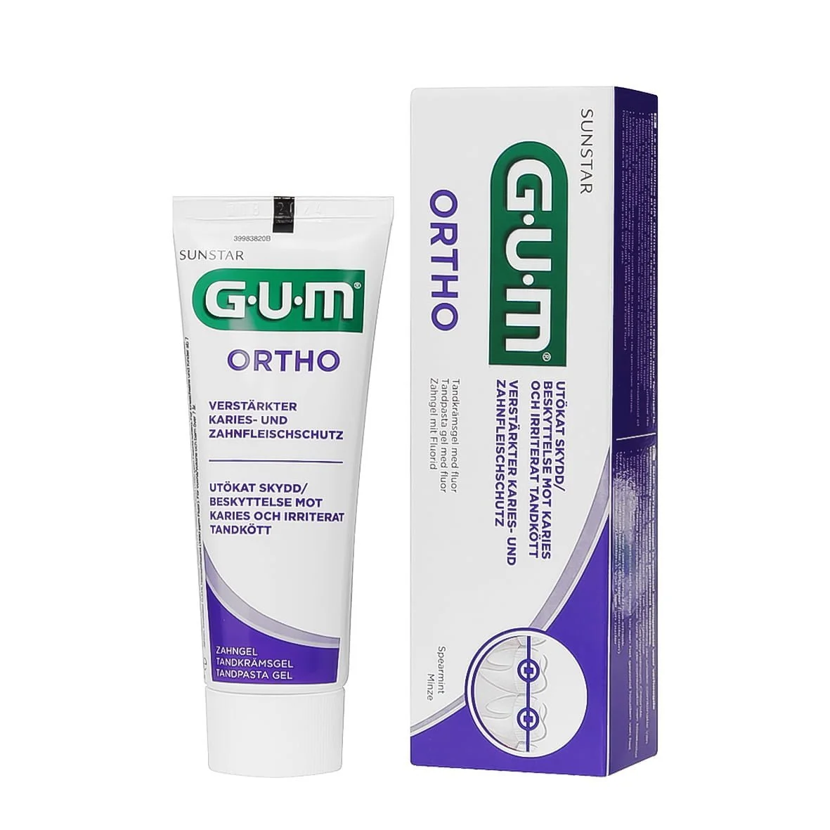 Gum gel dentifrice ortho